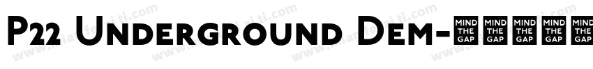P22 Underground Dem字体转换